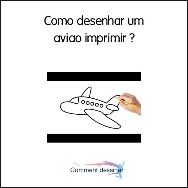 Como desenhar um avião imprimir